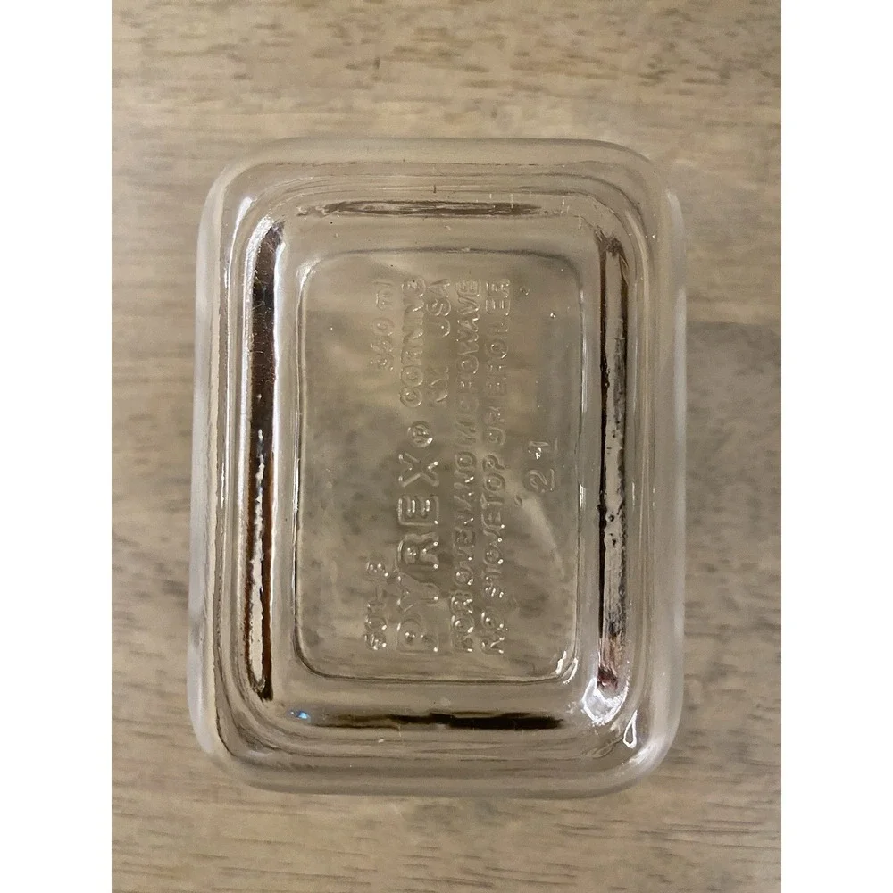 PYREX 501 B Dish & 501 C Clear Ribbed Glass Refrigerator Dish Replacement